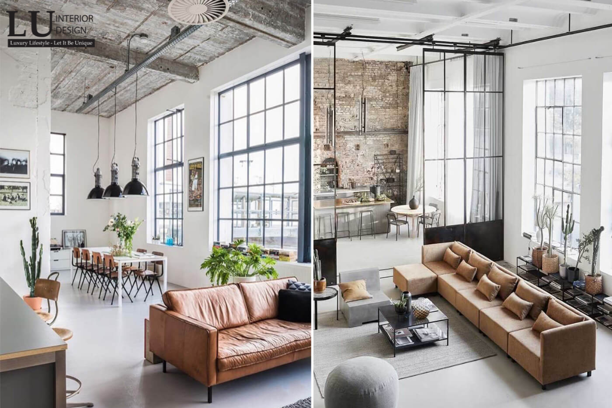 Thiết kế thi công nội thất phong cách Industrial Loft