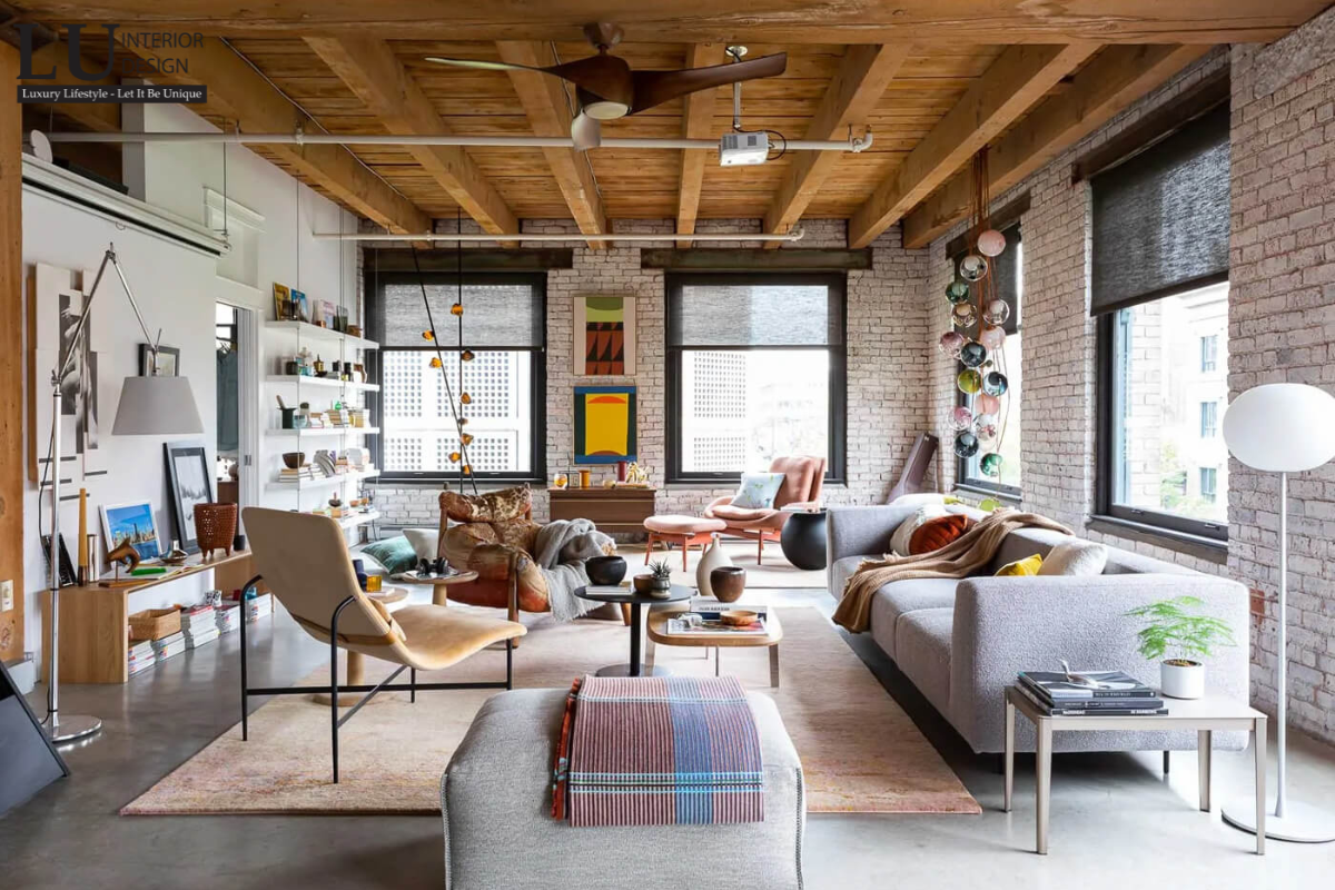 Thiết kế thi công nội thất phong cách Industrial Loft