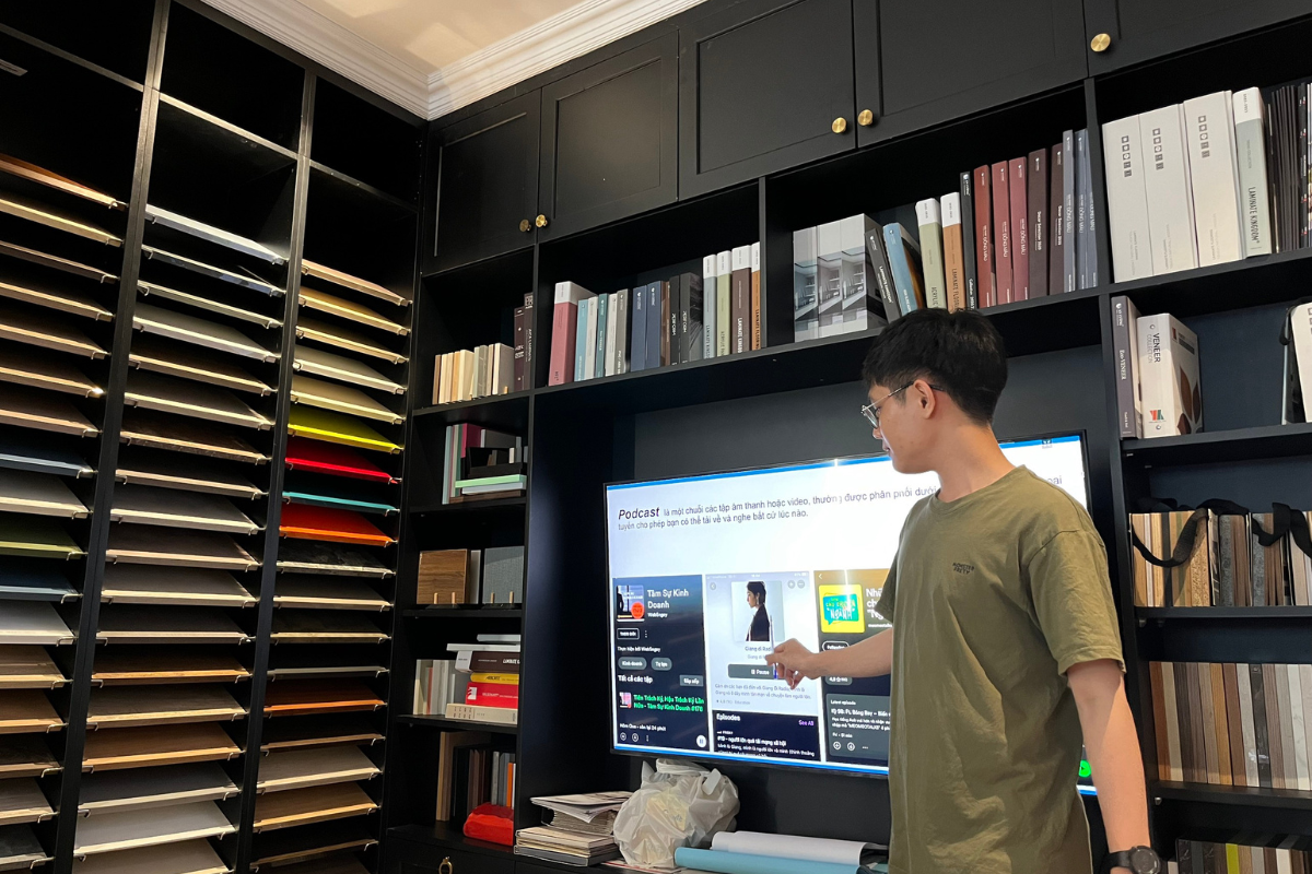 Team Marketing LU Design kết hợp định hướng bài viết và các định dạng podcast/blog nhằm minh bạch hóa kiến thức vật liệu và kiến trúc đến khách hàng