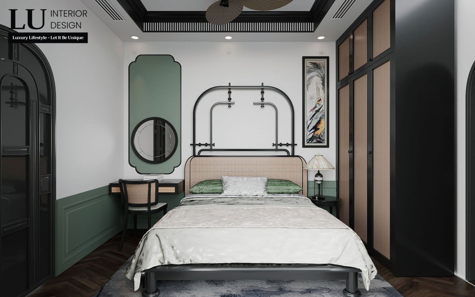Thiết nội thất nhà phố quận 10 phong cách Indochine