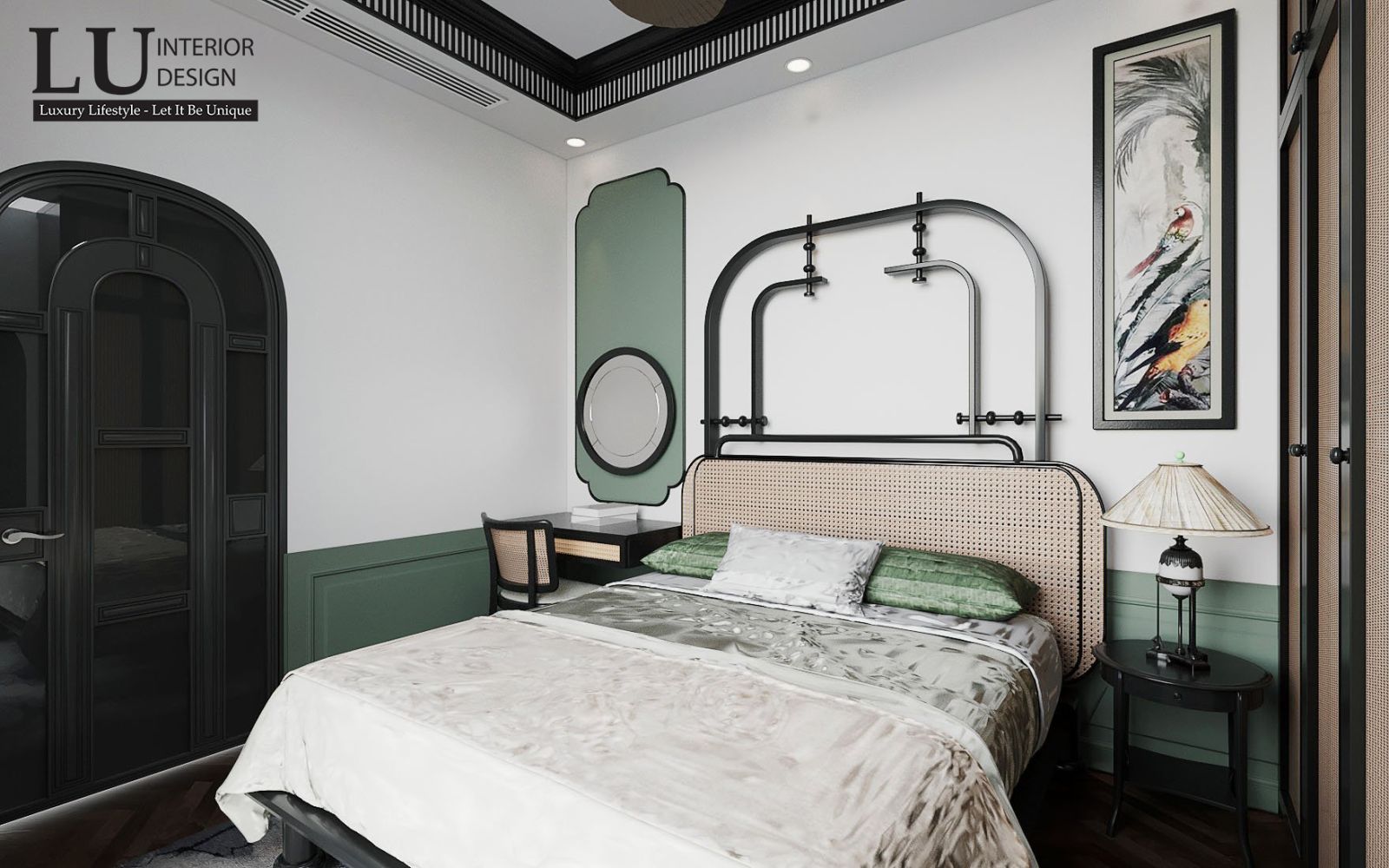 Thiết nội thất nhà phố quận 10 phong cách Indochine