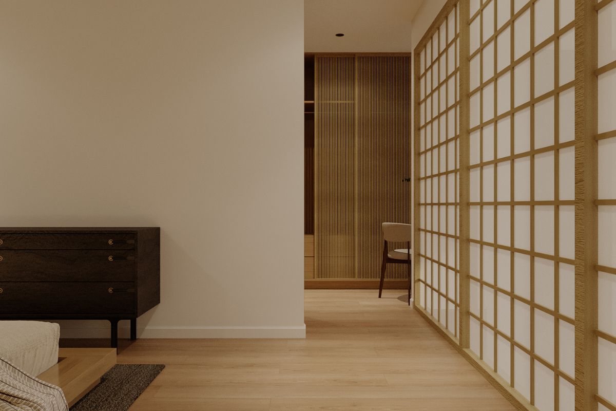 Luồng giao thông thông minh trong phòng ngủ Master 2 LU Design