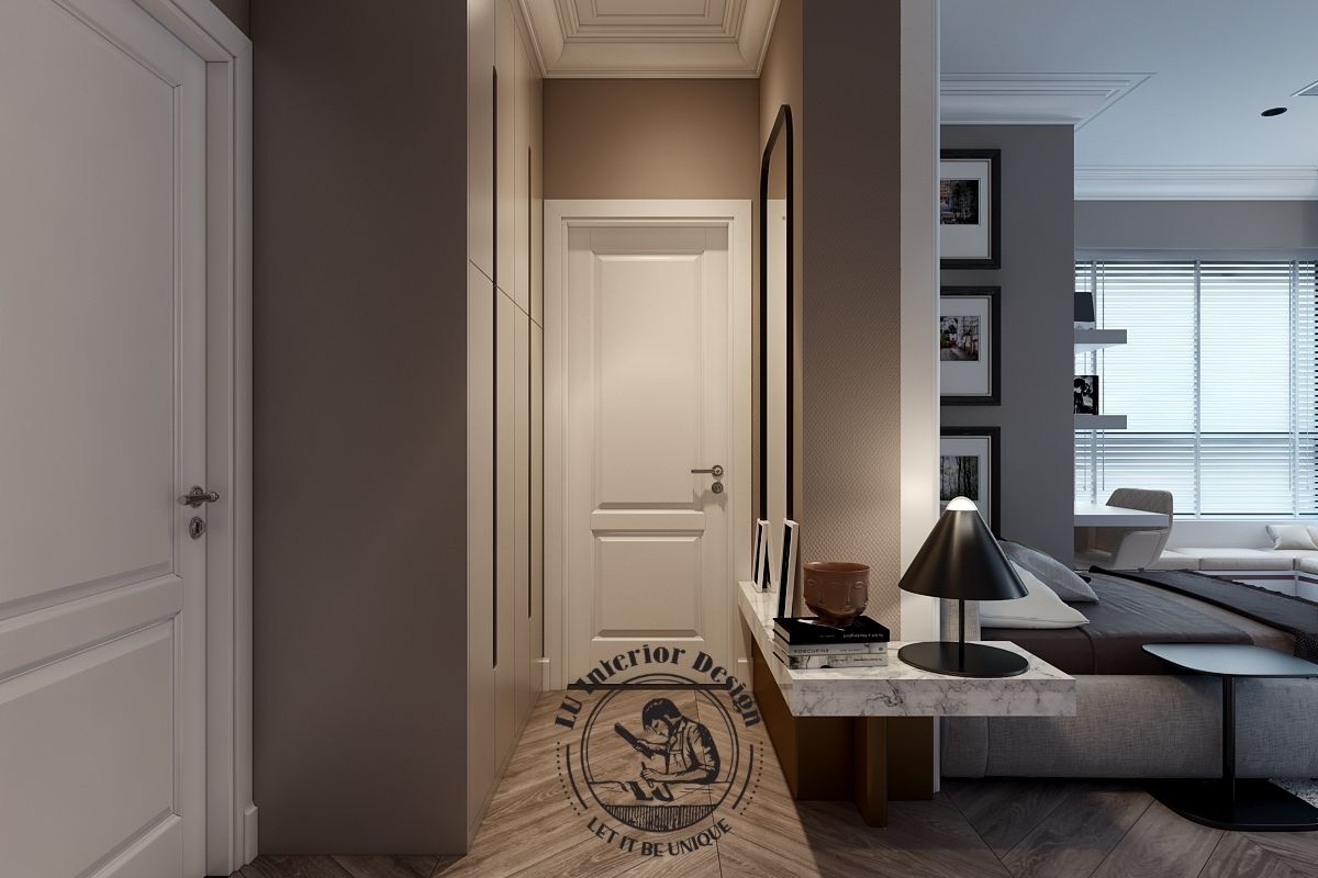 Góc decor tinh tế giúp nâng tầm thẩm mỹ cho khu vực lối vào