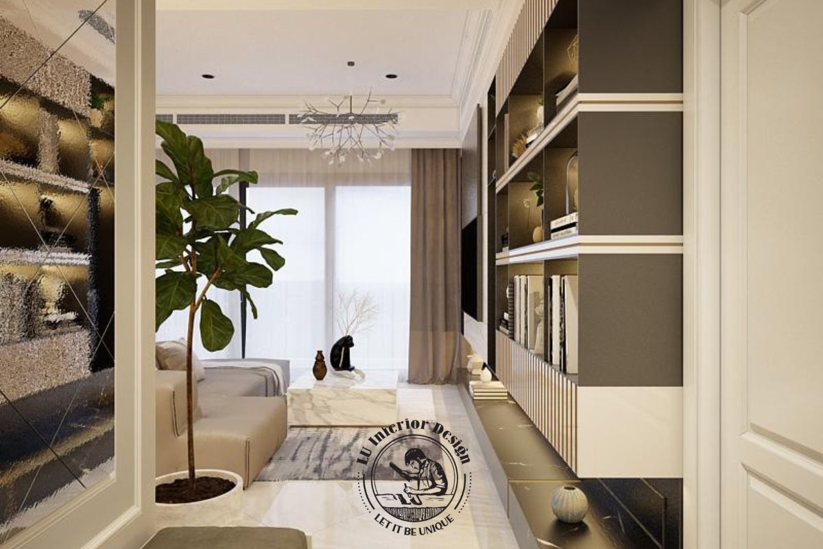 Layout mở thông thoáng giúp kết nối nhịp nhàng các không gian chức năng bên trong căn hộ