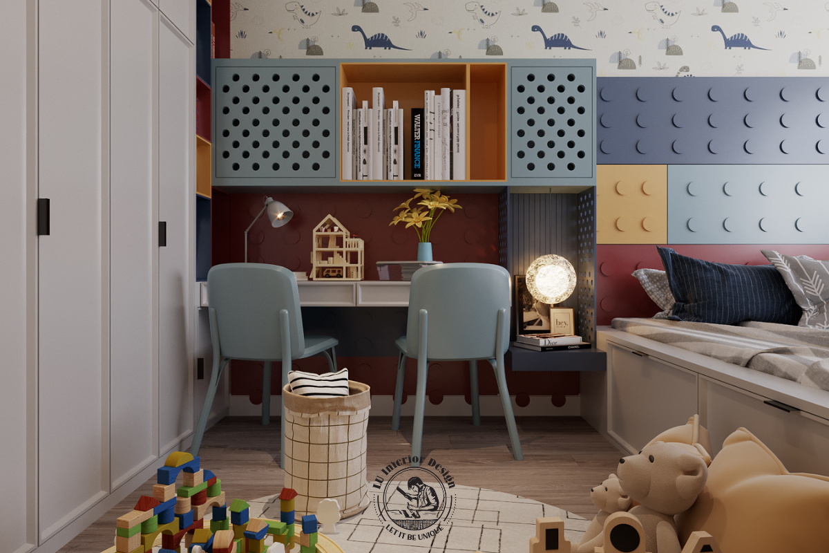 Hệ tủ quần áo âm tường xử lý phẳng gọn gàng chuẩn phong cách Midtown 3PN Modern