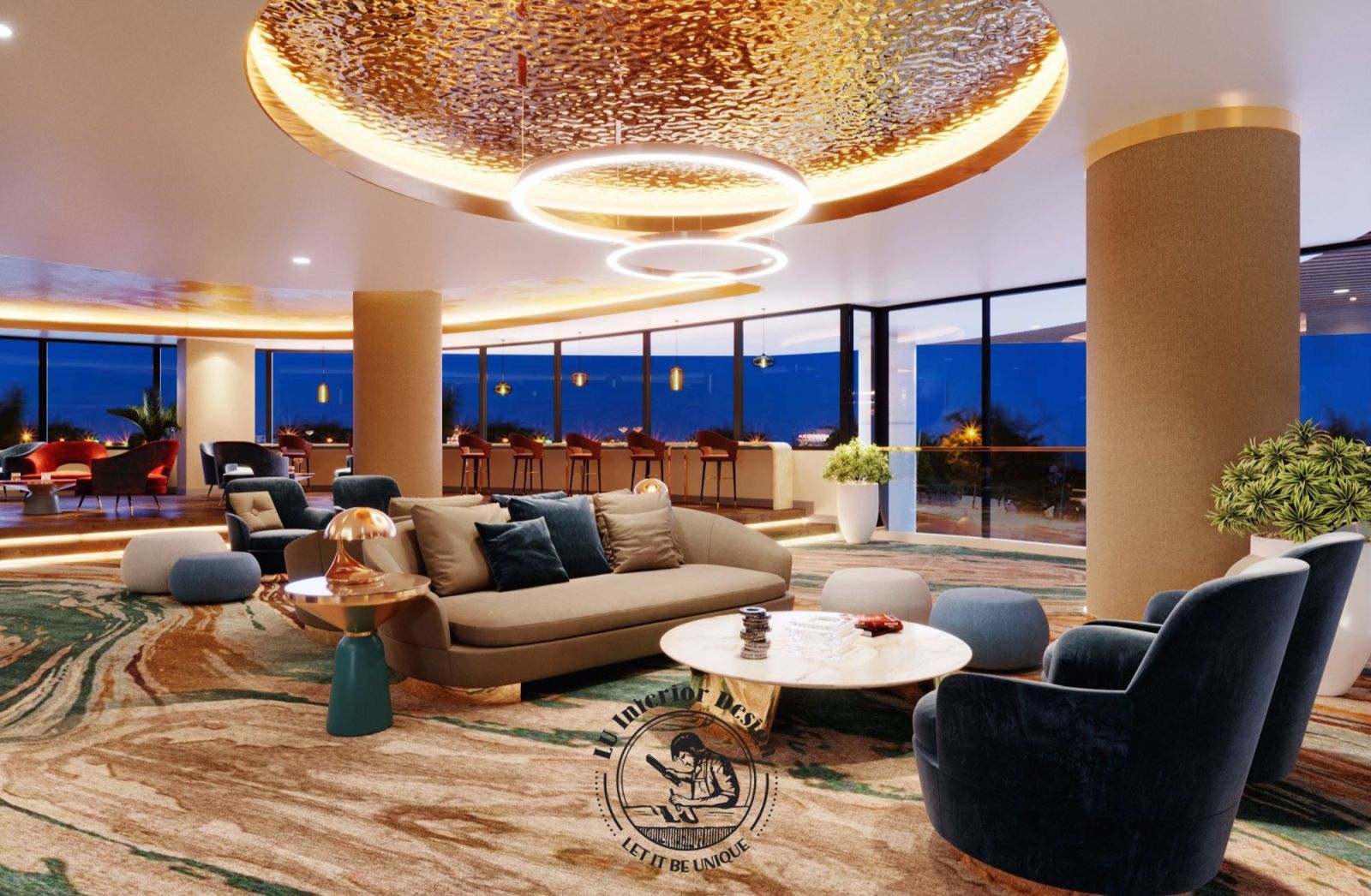 Central Coffee lounge - Phong cách thiết kế Modern Luxury