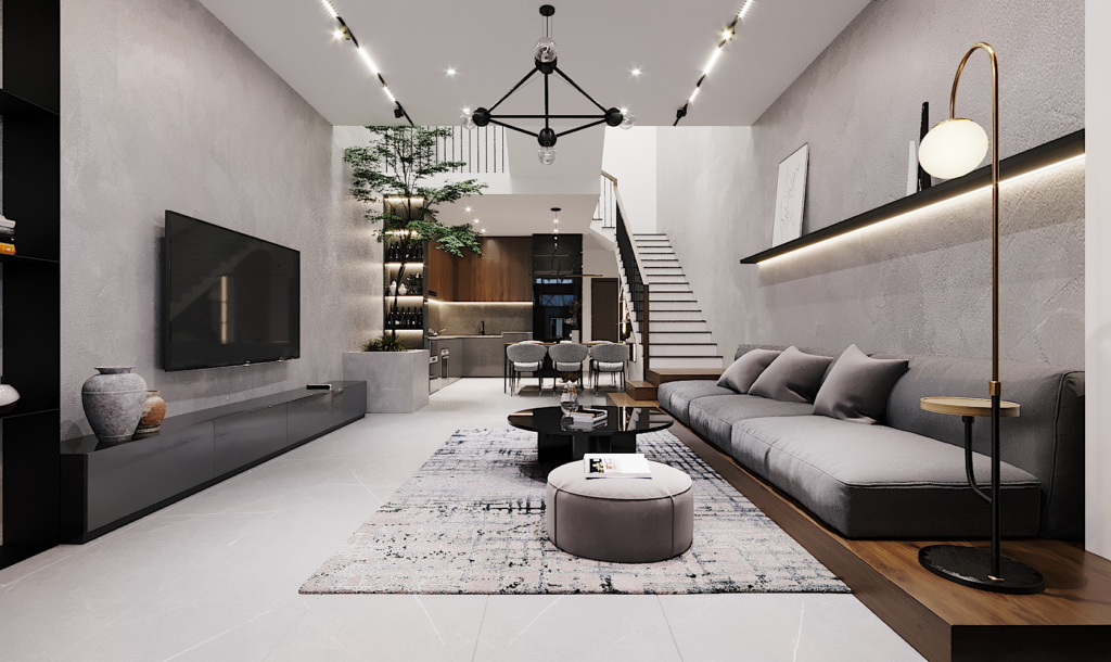 Mẫu thiết kế nội thất biệt thự Minimalism