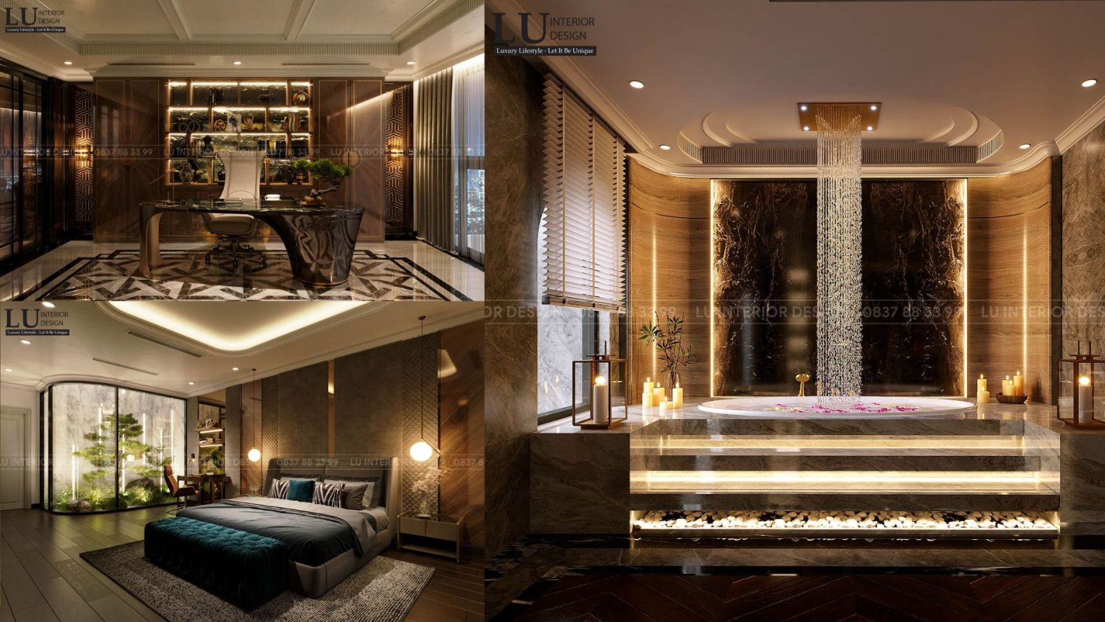 Biệt thự Master Thiên Kim Modern Classic (Dự án thiết kế/ thi công nội thất của LU Design)