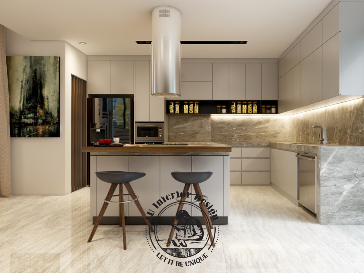 Mẫu nhà bếp biệt thự cao cấp phong cách Modern Classic Quận 9