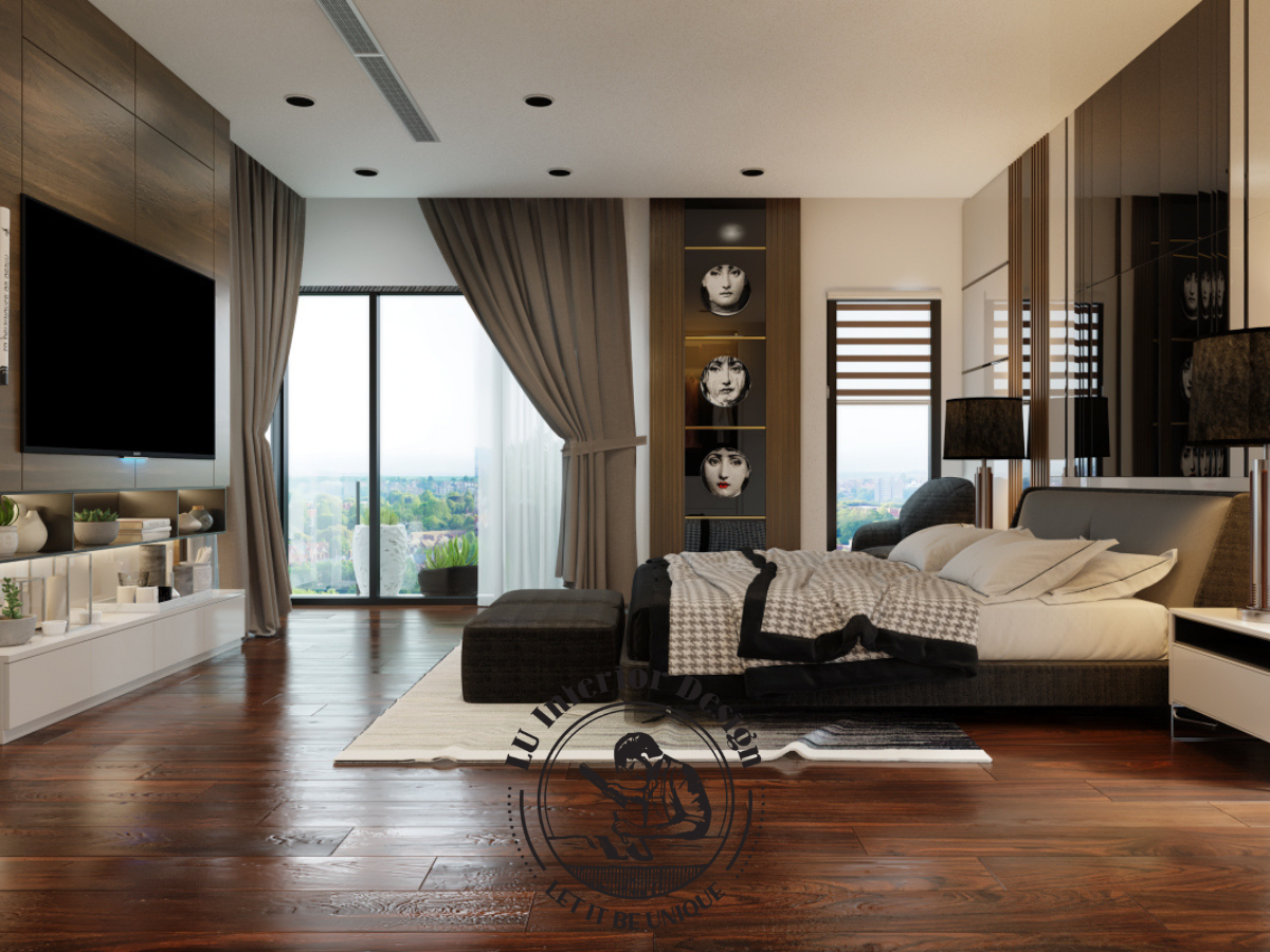 Hệ cửa kính lớn đón ánh sáng tự nhiên tại Villa Quận 9 375m² | Modern Classic