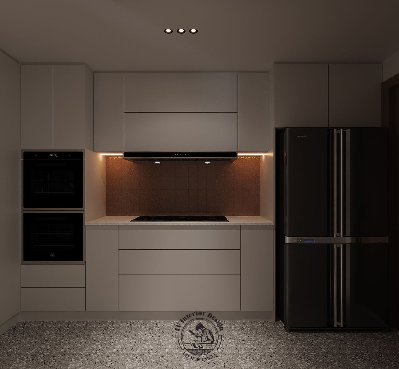 Thiết kế thi công căn hộ Ascentia - khu vực bếp