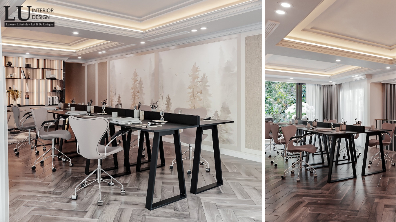 Phòng học tại biệt thự Tân Phú