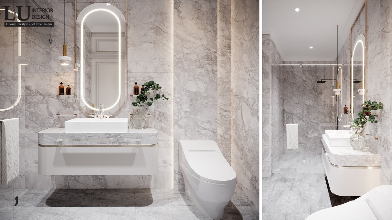 WC trong phòng ngủ 1 biệt thự Tân Phú với thiết kế hiện đại và tinh tế
