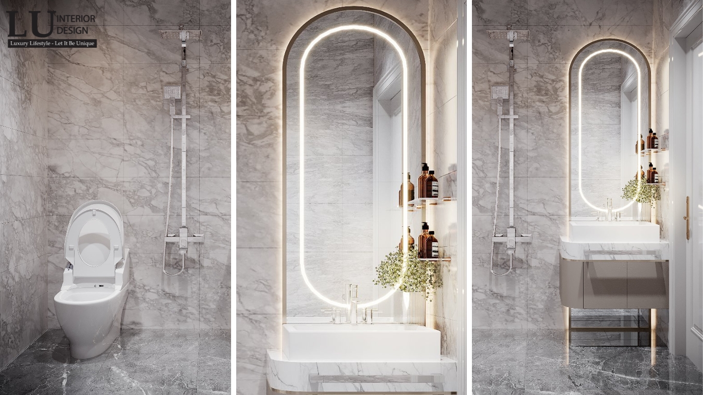 WC trong phòng ngủ 2 biệt thự Tân Phú với thiết kế hiện đại và tinh tế