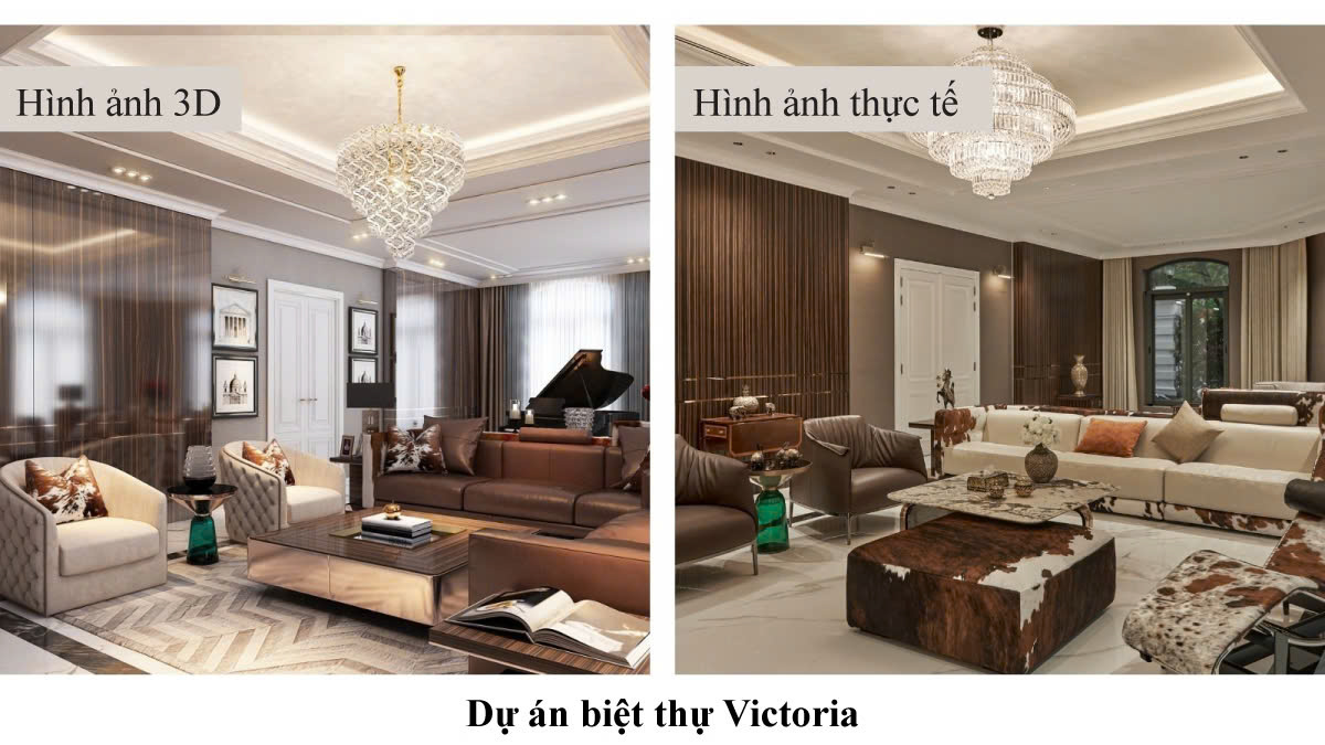 Hình ảnh Thiết kế và Thực tế