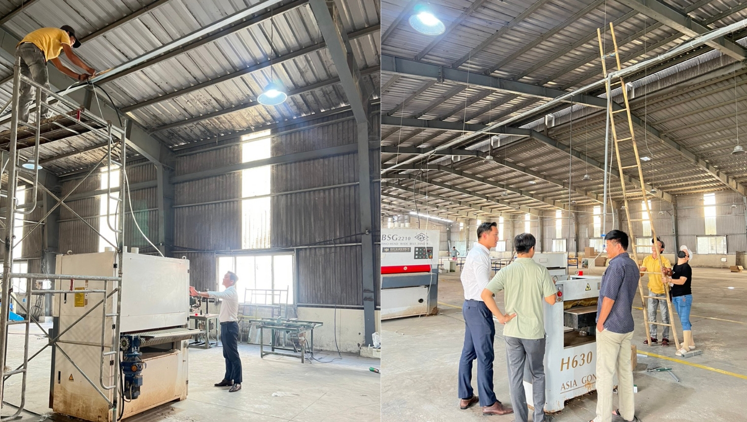 xưởng sản xuất nội thất hơn 3000m2 của LU Design