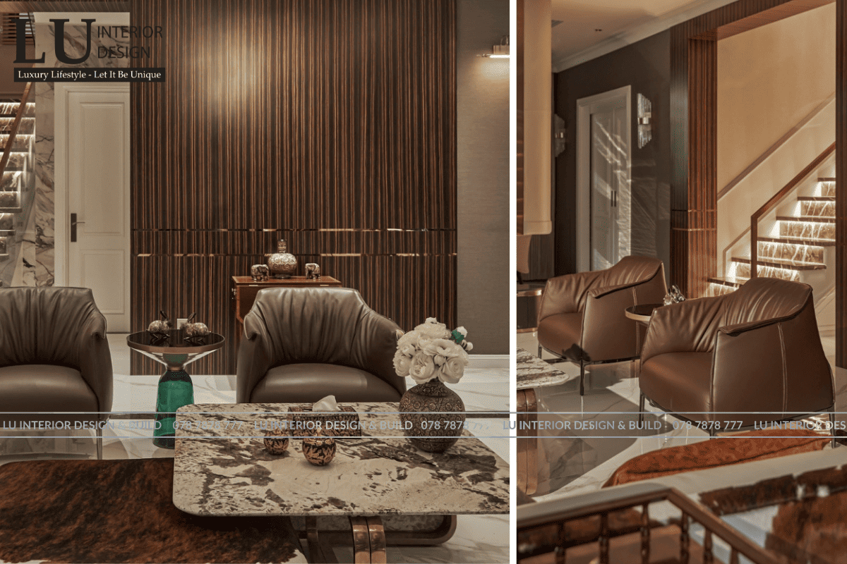 Sản phẩm ghế Amchair của Poltrona Frau trong biệt thự Victoria