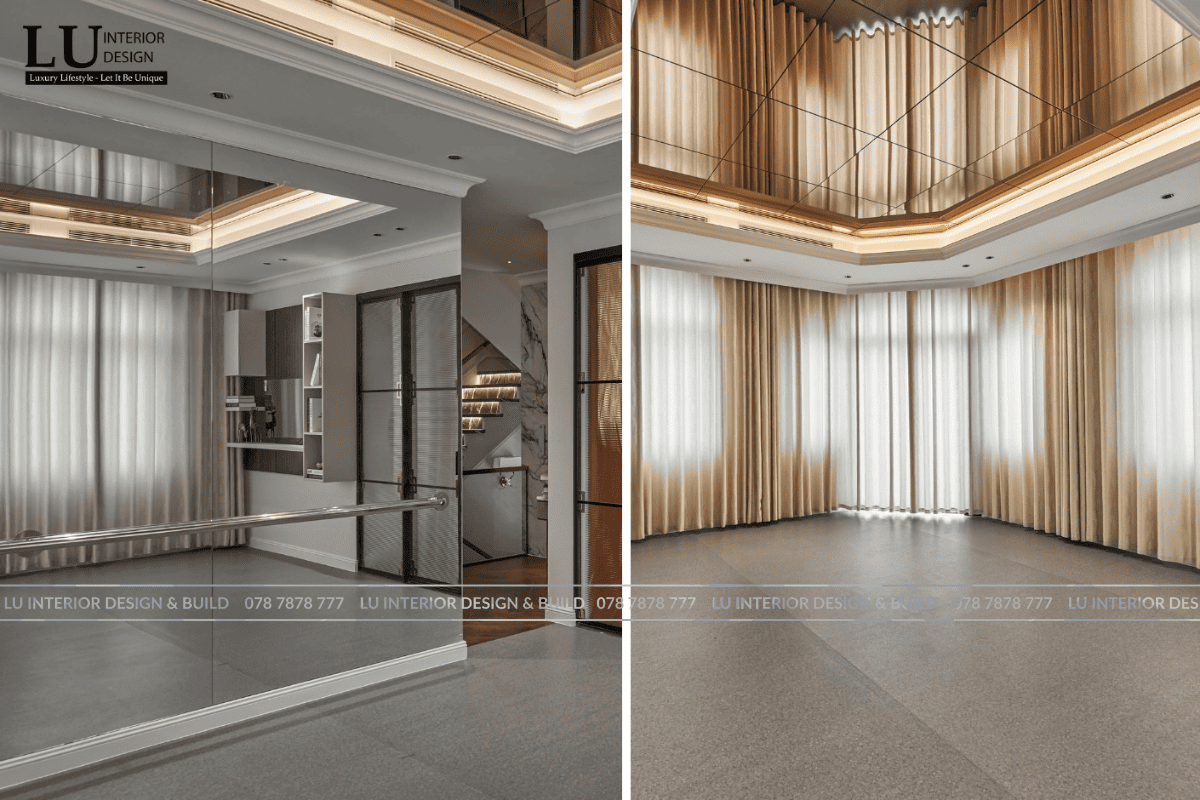 Ứng dụng kính cao cấp trong thi công nội thất ở biệt thự Victoria