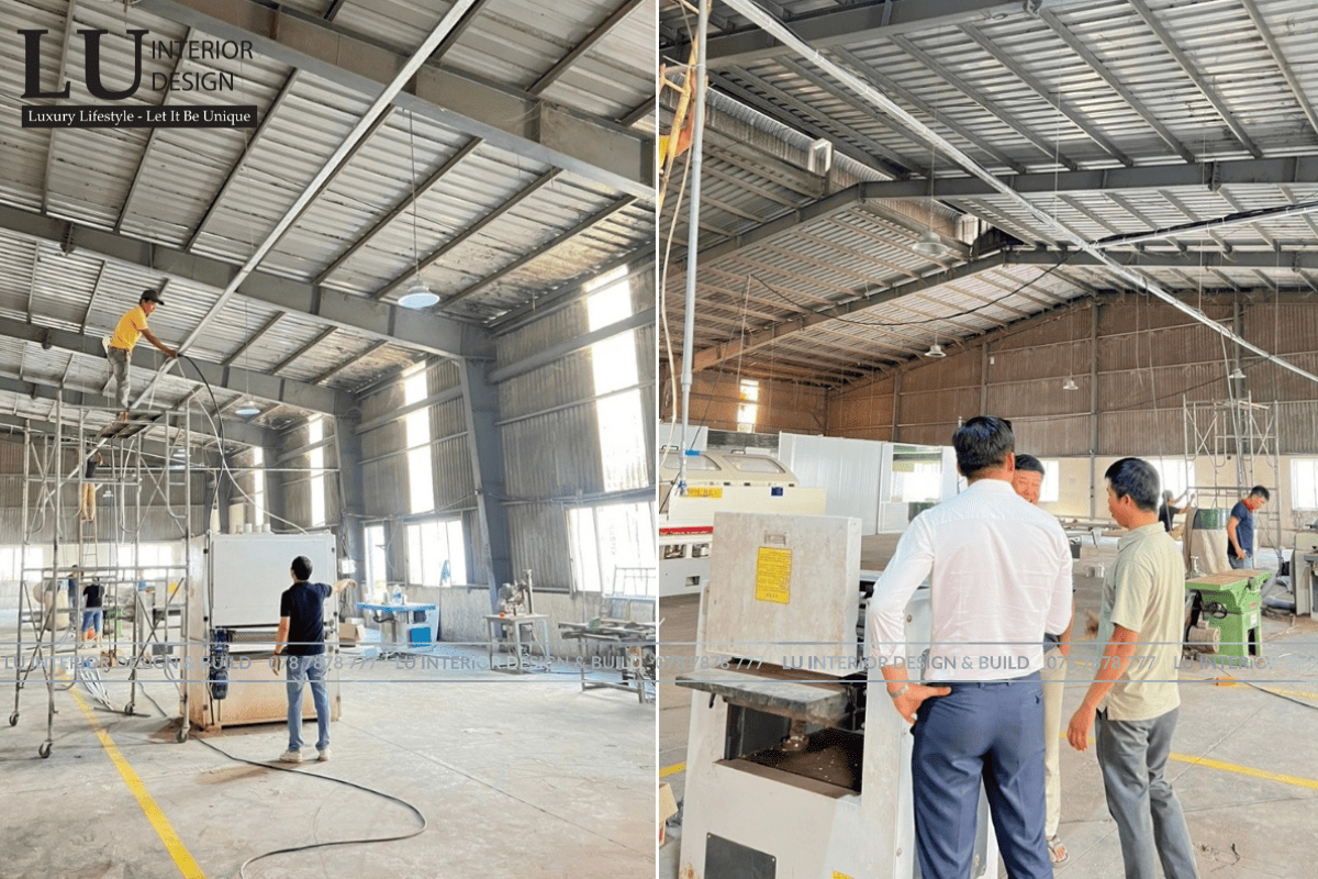 Xưởng sản xuất nội thất của LU Design