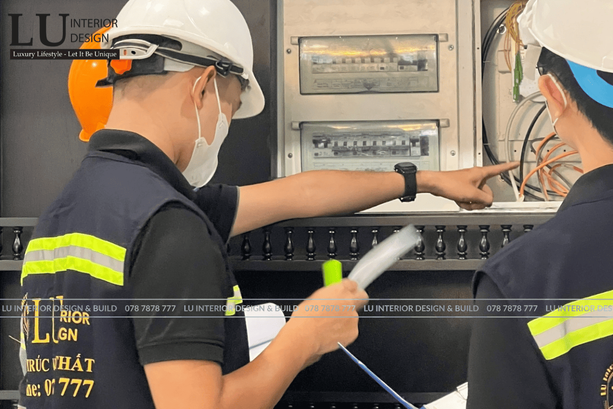 Đội ngũ LU Design thực hiện thi công nội thất