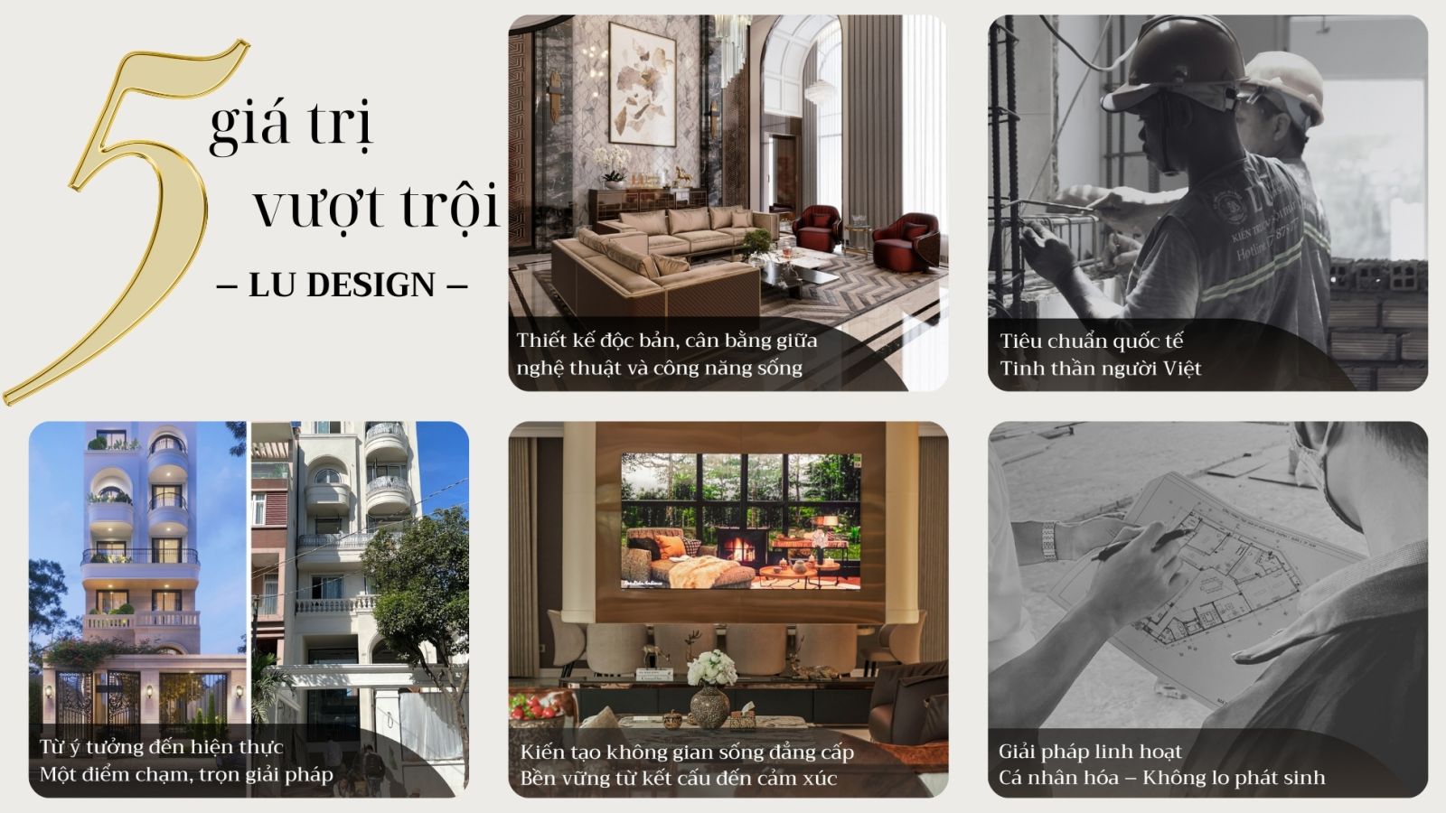 5 giá trị vượt trội của LU Design