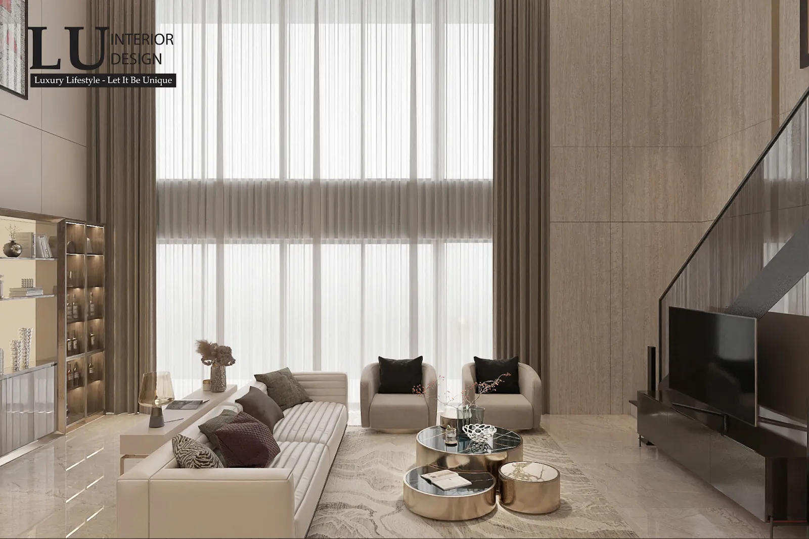 Thiết kế thi công nội thất The Infiniti Riviera Point với thiết kế cạnh giường là các chi tiết trang trí như bàn,tủ sách và thảm trải sàn tạo nên sự hài hòa cho không gian