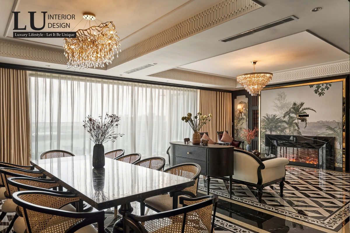 Nội thất căn hộ Infiniti phong cách Indochine ấm áp, gần gũi