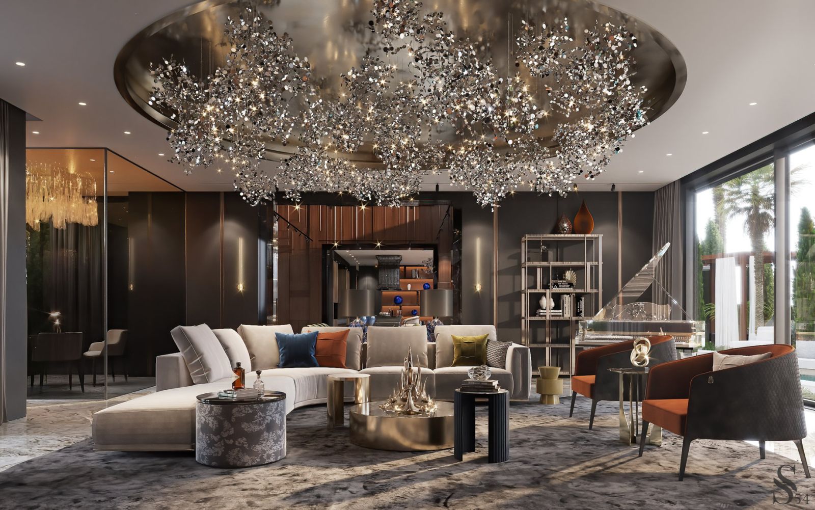 Mẫu thiết kế nội thất biệt thự Luxury