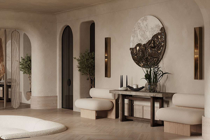 Mẫu thiết kế nội thất biệt thự phong cách Wabi - Sabi
