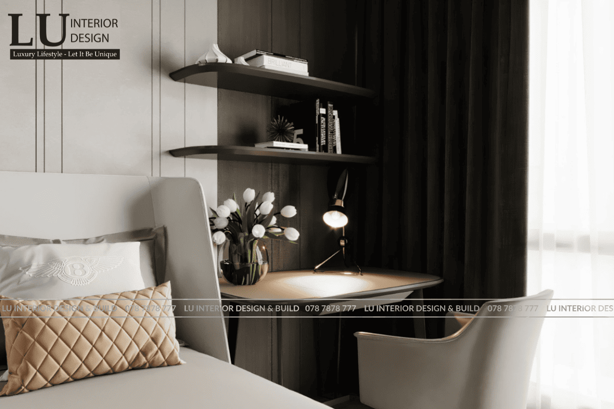 Thiết kế nội thất phòng ngủ hiện đại cổ điển penthouse Vũng Tàu