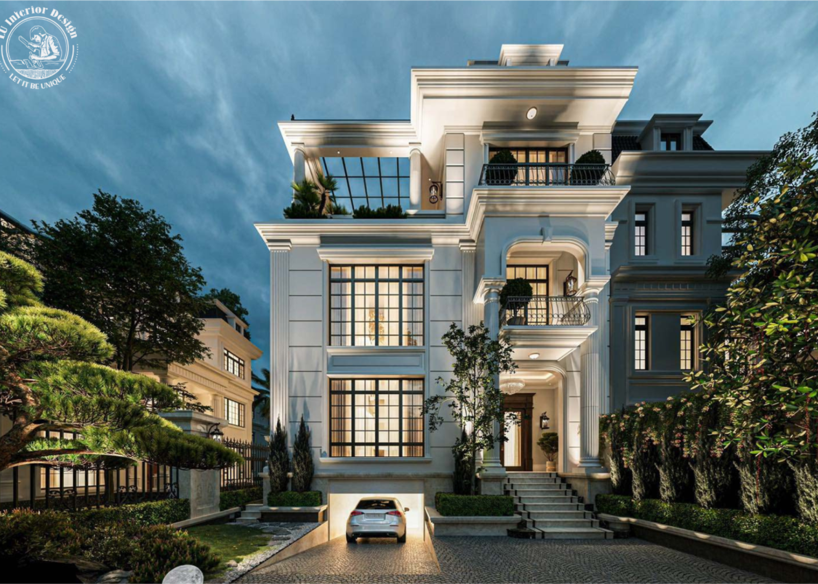 Thét kế biệt thự cao cấp indochine bởi ludesign