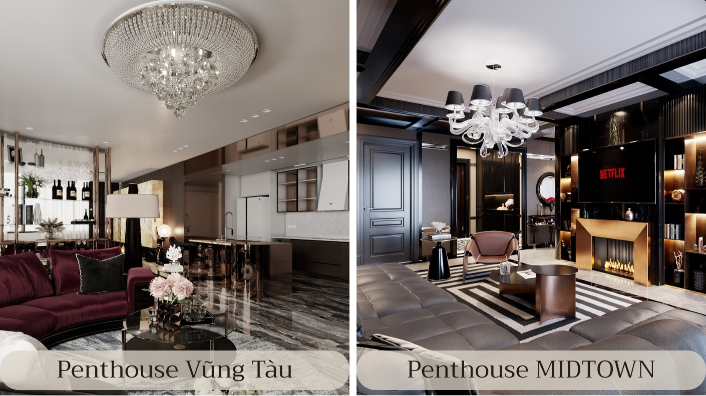 Thiết kế nội thất căn hộ Penthouse - Nâng tầm phong cách sống từ LU Design