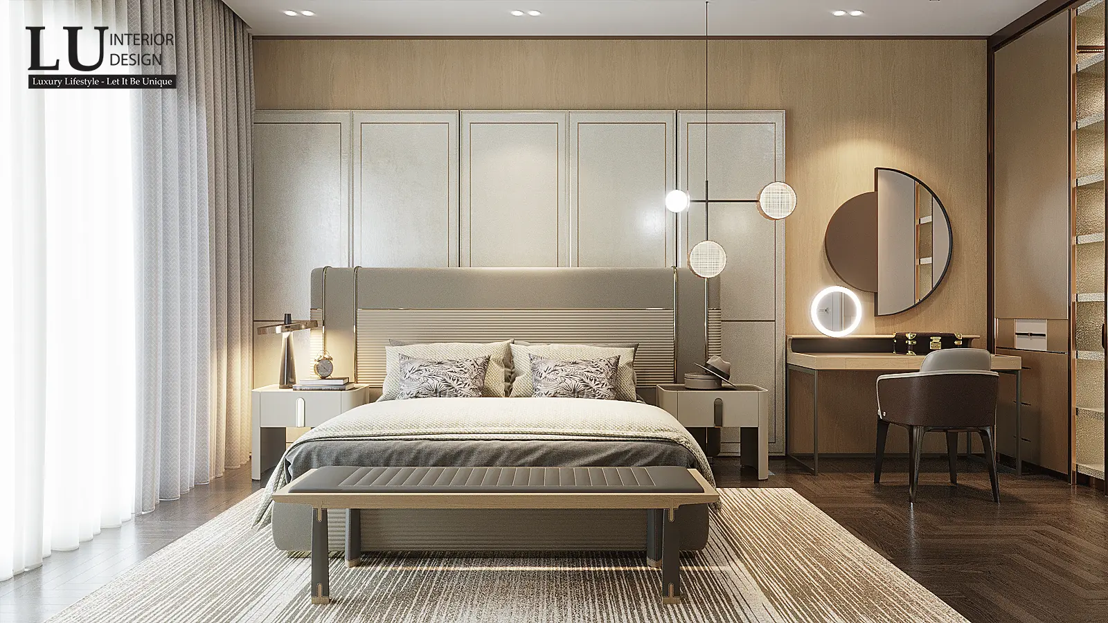 Góc cửa sổ phòng ngủ 3 – thiết kế nội thất biệt thự Phú Mỹ Hưng – LU Design