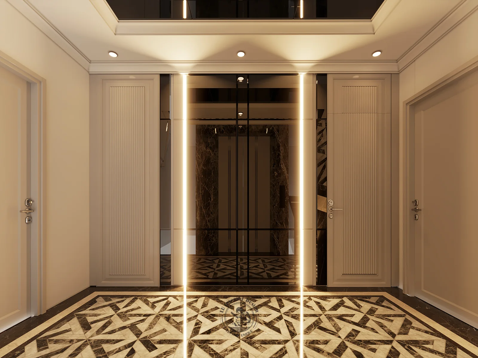 Sảnh lounge tầng giải trí – thiết kế nội thất nhà phố Thiên Kim – LU Design