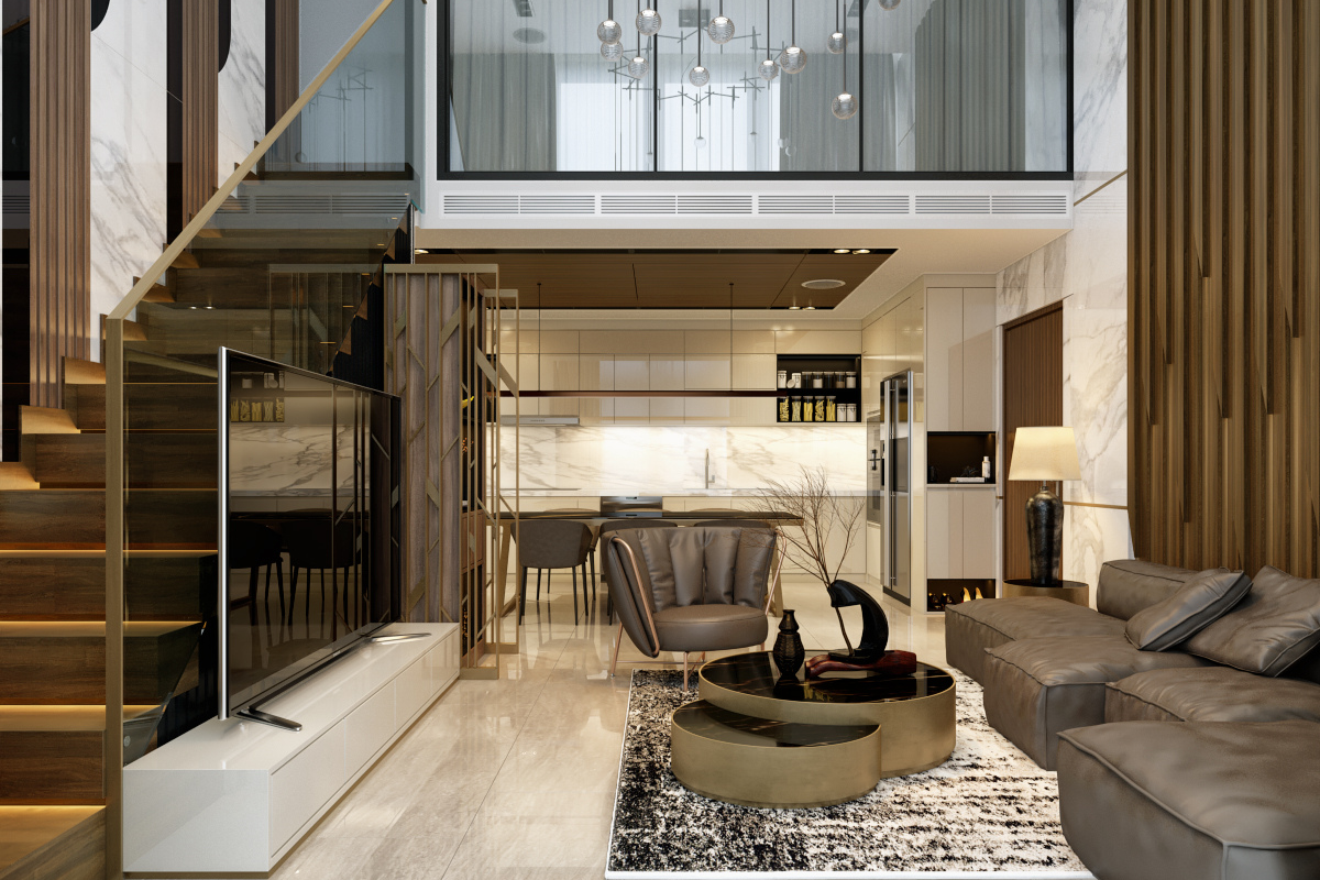 Căn Hộ Duplex The View Phong Cách Modern Luxury