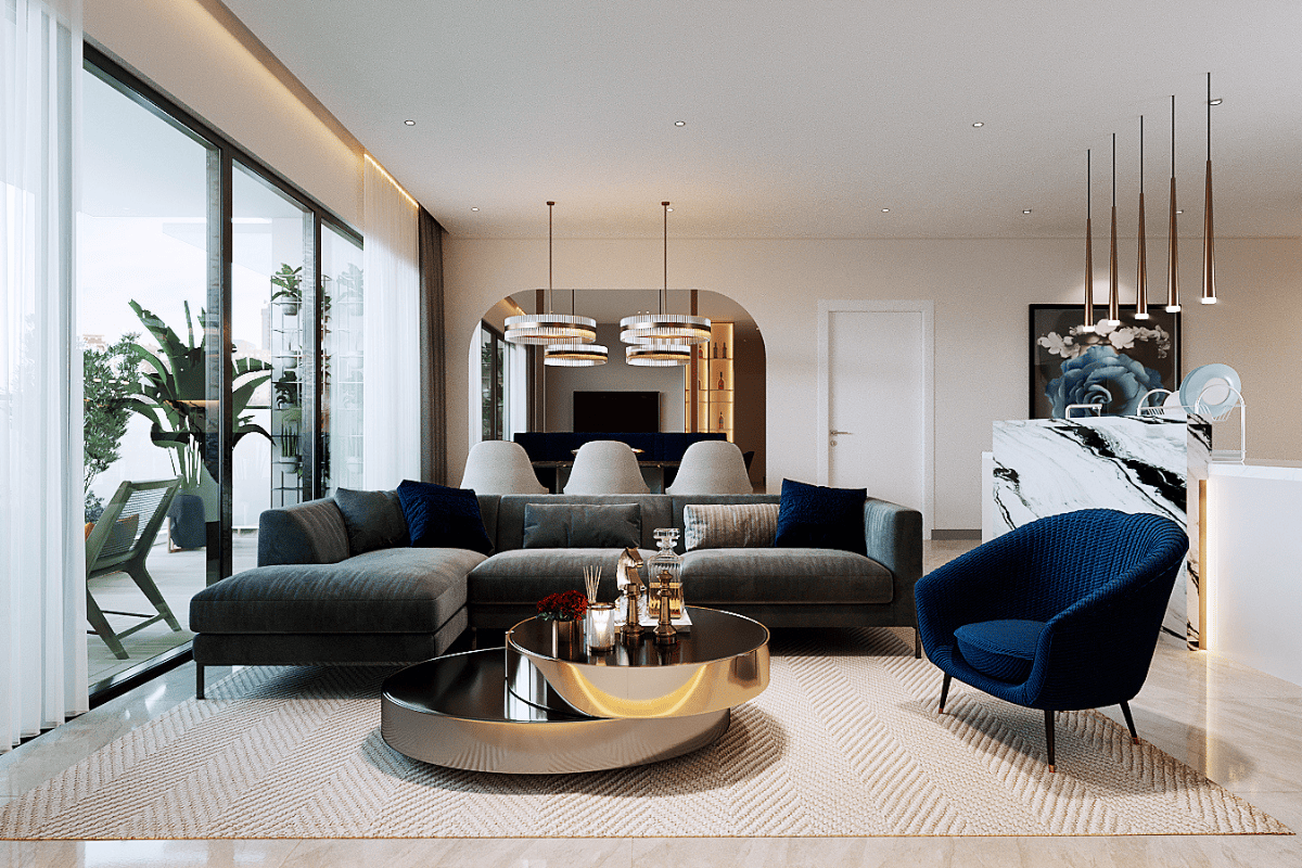 Thiết Kế Nội Thất Căn Hộ Estella 3 Phòng Ngủ - Phong Cách Modern