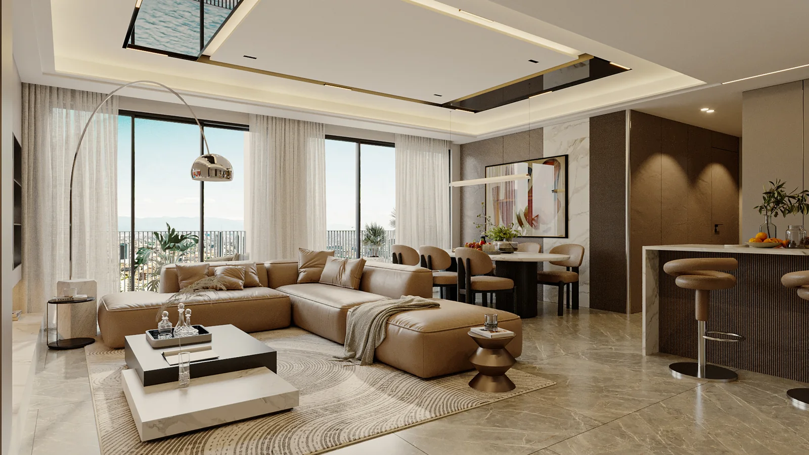 Thiết kế nội thất căn hộ 3PN The Infiniti 135m² Modern