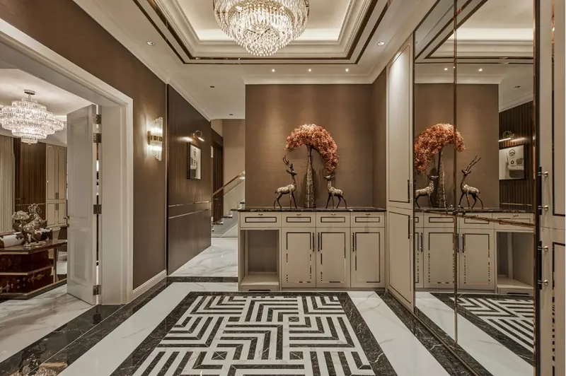 Ảnh thực tế sảnh biệt thự sau thi công — LU Design