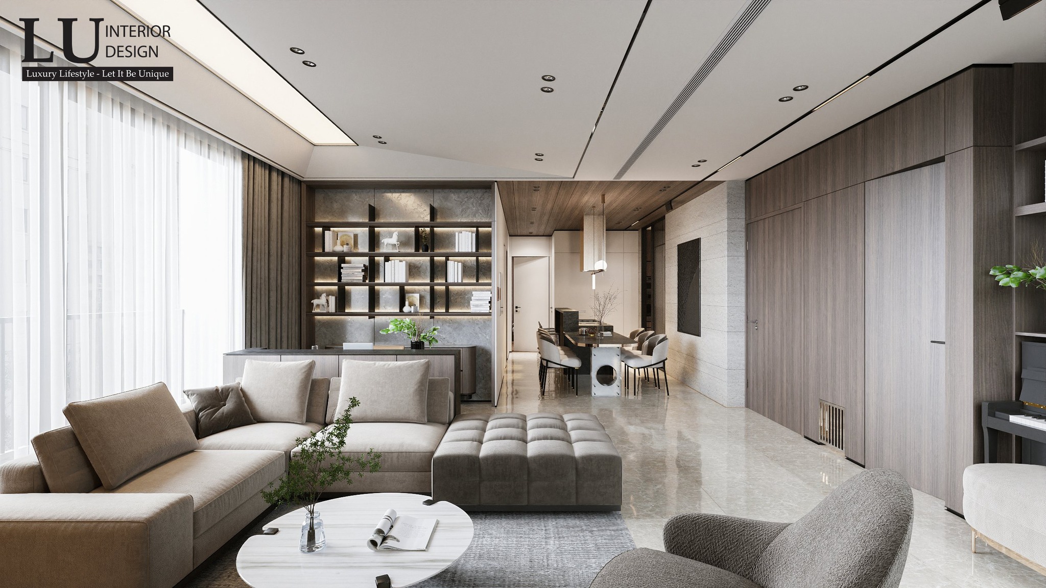 Xu hướng thiết kế nội thất 4.0 | Dự án The Marq Apartment - LU Design - Công ty thiết kế nội thất uy tín tại HCM.