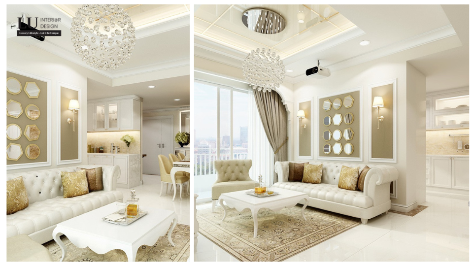 Khi thiết kế nội thất Tân cổ điển cần lưu tâm đến 5 nguyên tắc chính | Dự án Apartment Classic - LU Design