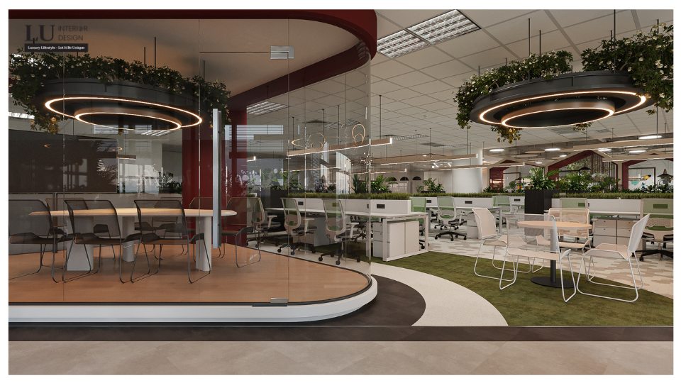 Mang thiên nhiên vào văn phòng giúp nhân viên cân bằng tâm trạng | LU Interior Design