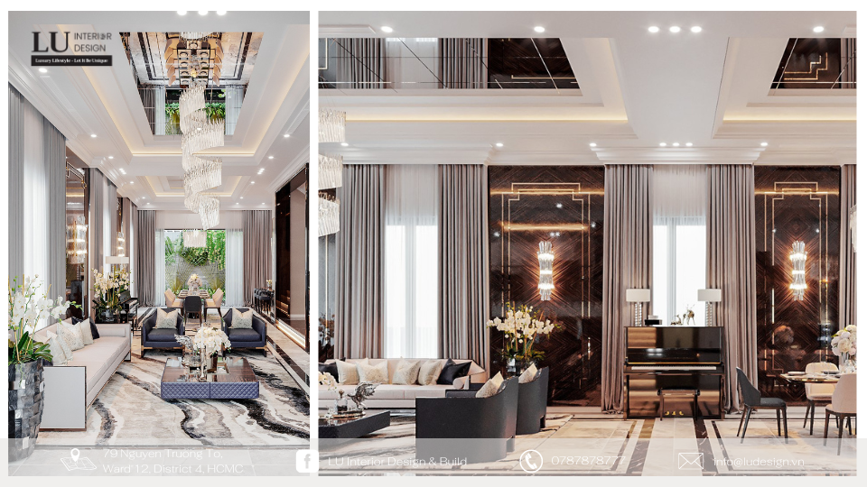 Thiết kế thi công nội thất cao cấp trọn gói giúp tiết kiệm chi phí | Nguồn: Dự án Tân Phú Villa - LU Design.