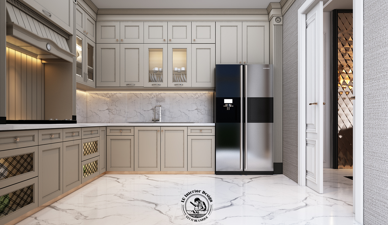 Phòng bếp của dự án Villa Victoria | LU Design thực hiện.