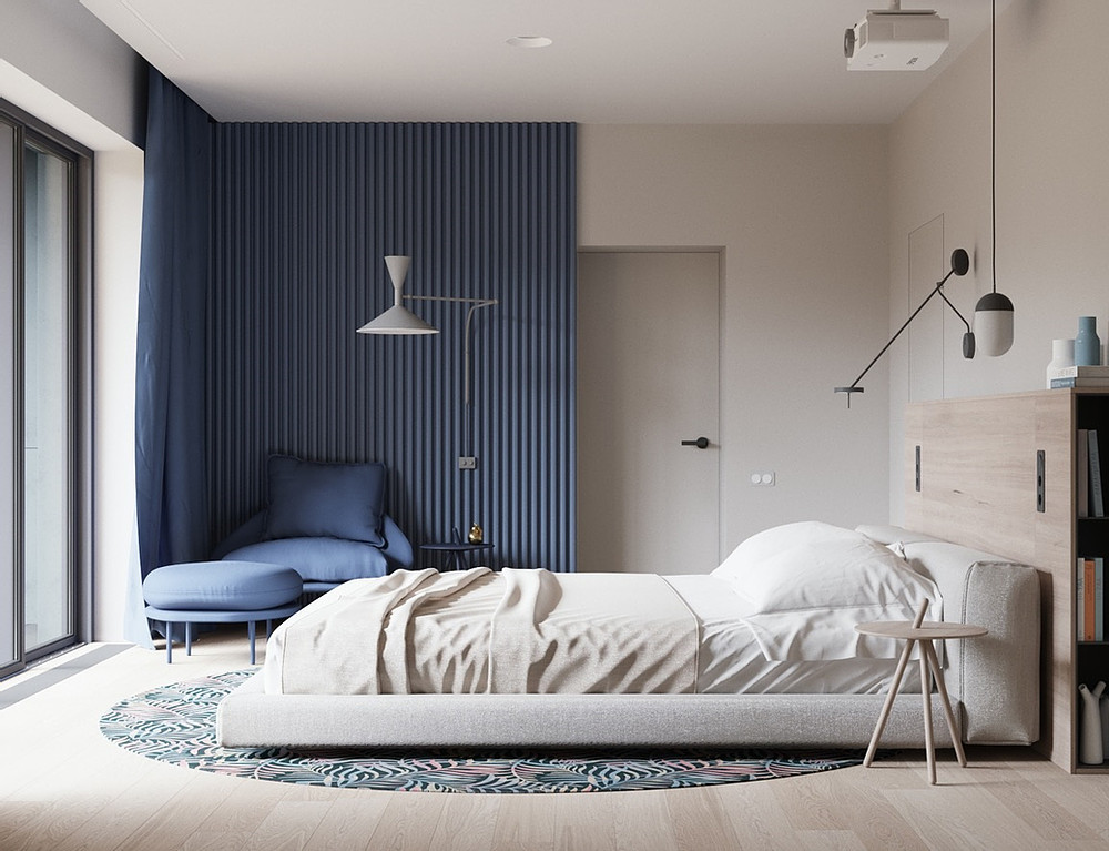 Phòng ngủ tối giản mang lại sự thư giãn, thoải mái | Nguồn Internet