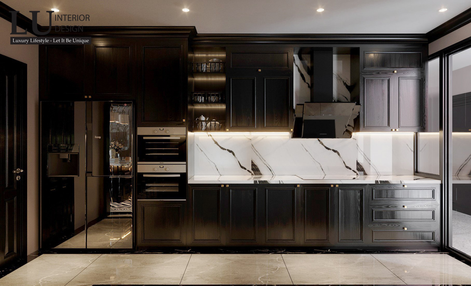 Bếp được trang bị đầy đủ công năng, hệ tủ thông minh đơn giản | Dự án Feliz En Vista