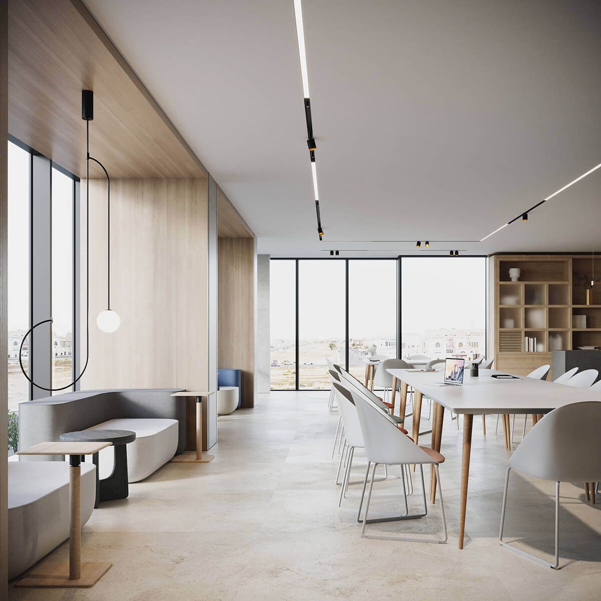 Thiết kế không gian mở trong phong cách thiết kế nội thất đẹp - tối giản thúc đẩy không gian làm việc năng động, sáng tạo | Nguồn Internet.