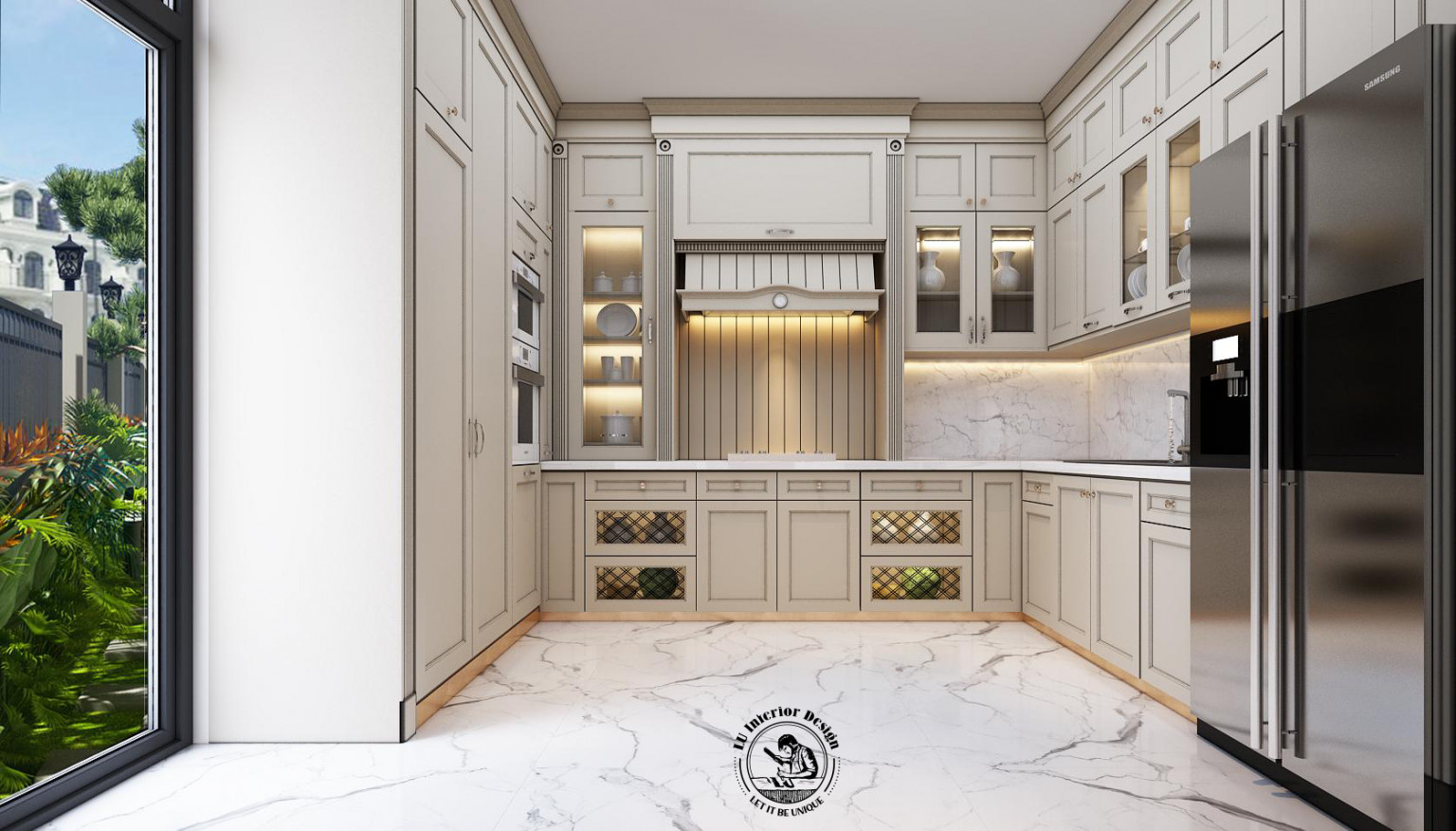 Thiết kế nội thất phòng bếp đẹp, tiện nghi | Dự án Victoria Quận 2 - LU Design.