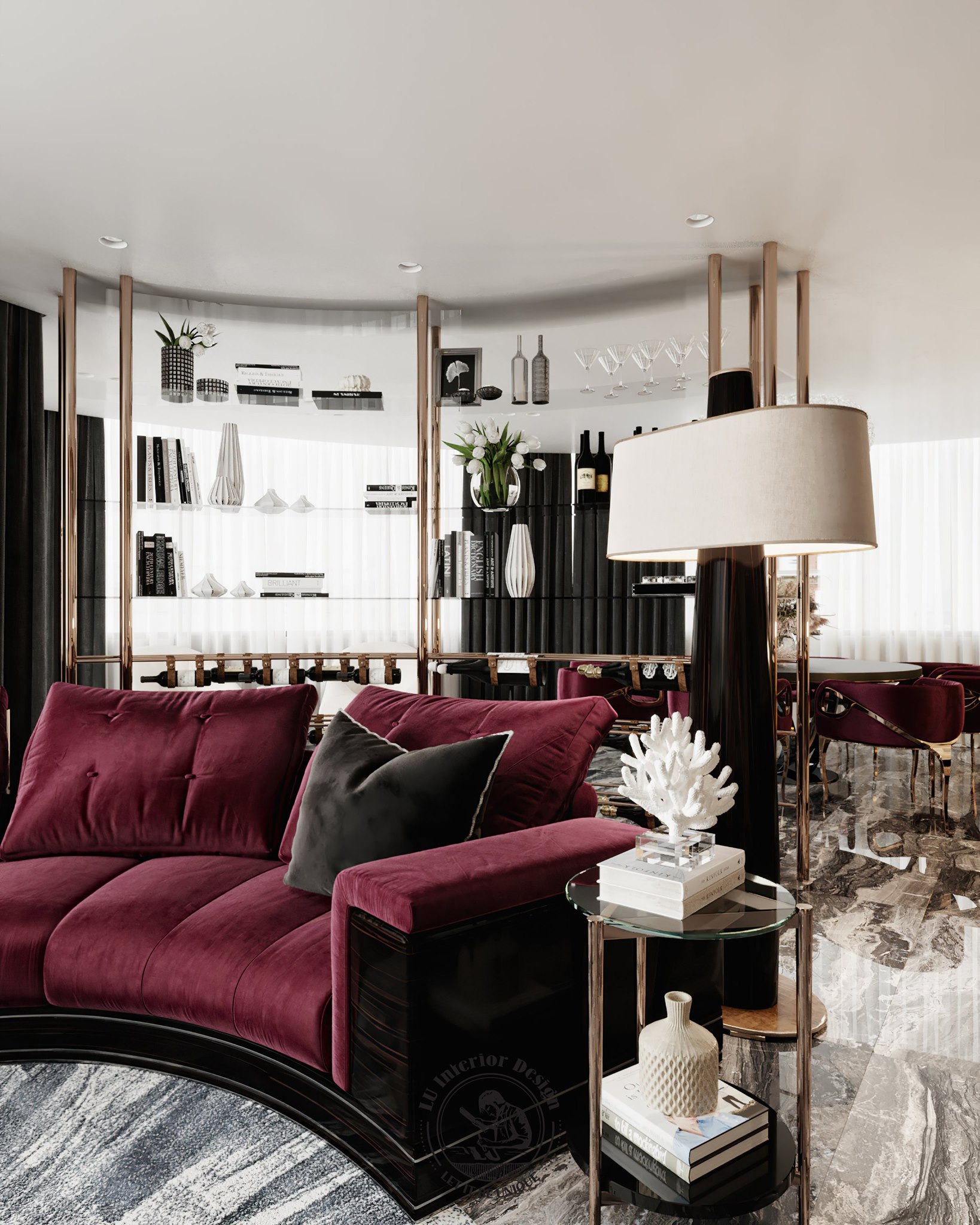 Bộ sofa đẹp mang lại cảm giác thư thái cho người sử dụng | Dự án Penthouse Vũng Tàu - LU Design thực hiện.