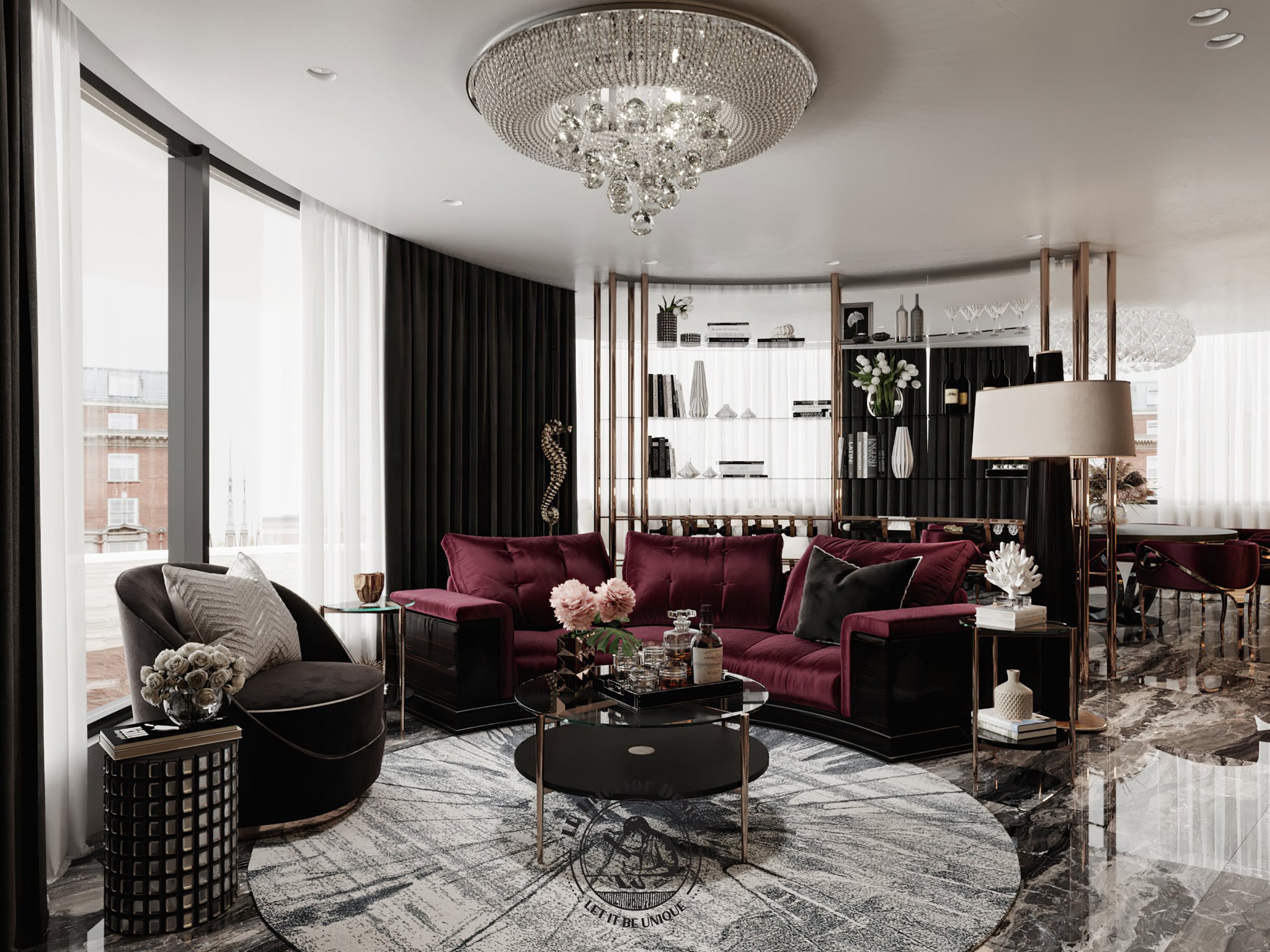 Lập kế hoạch cho không gian chính là tiền đề trong việc lựa chọn nội thất trang trí phòng khách | Dự án Penthouse Vũng Tàu - LU Design thực hiện.