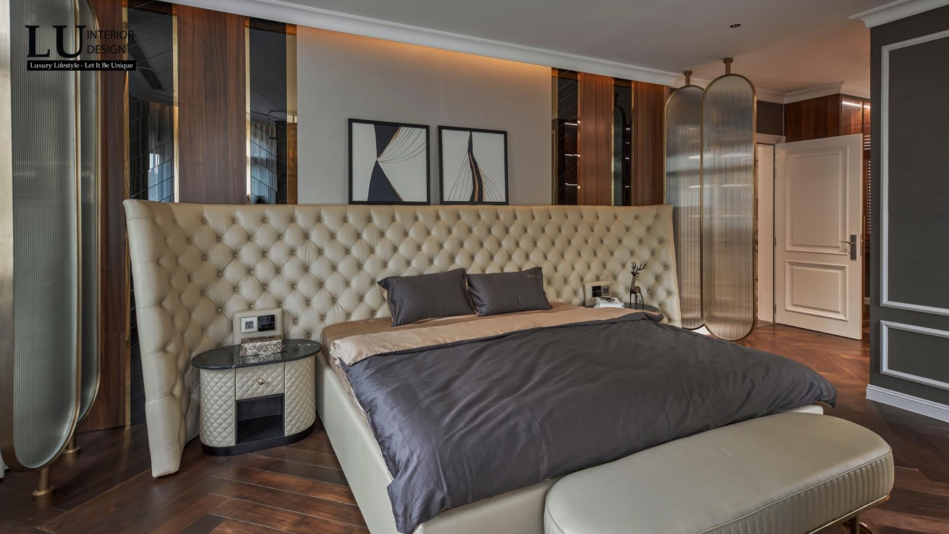 Chiêm ngưỡng chiếc giường ngủ xa hoa của giới thượng lưu | Dự án Victoria Village - LU Design.